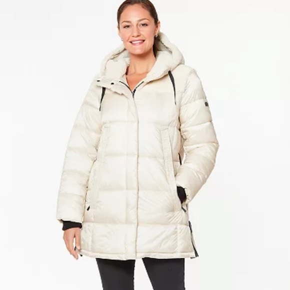Koolaburra by UGG Hooded Birch Mixed-Media Puffer Jacket
